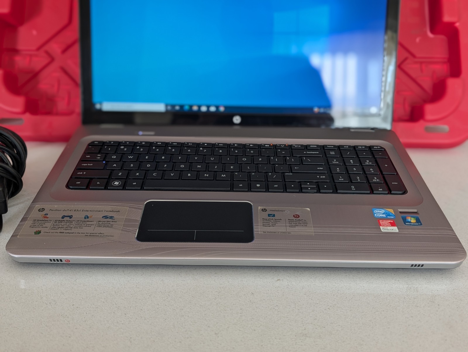 HP Pavilion 17.3″ DV7-4183cl Intel i5-M460 2.53GHz 6GB 500GB HDD Windows 10
