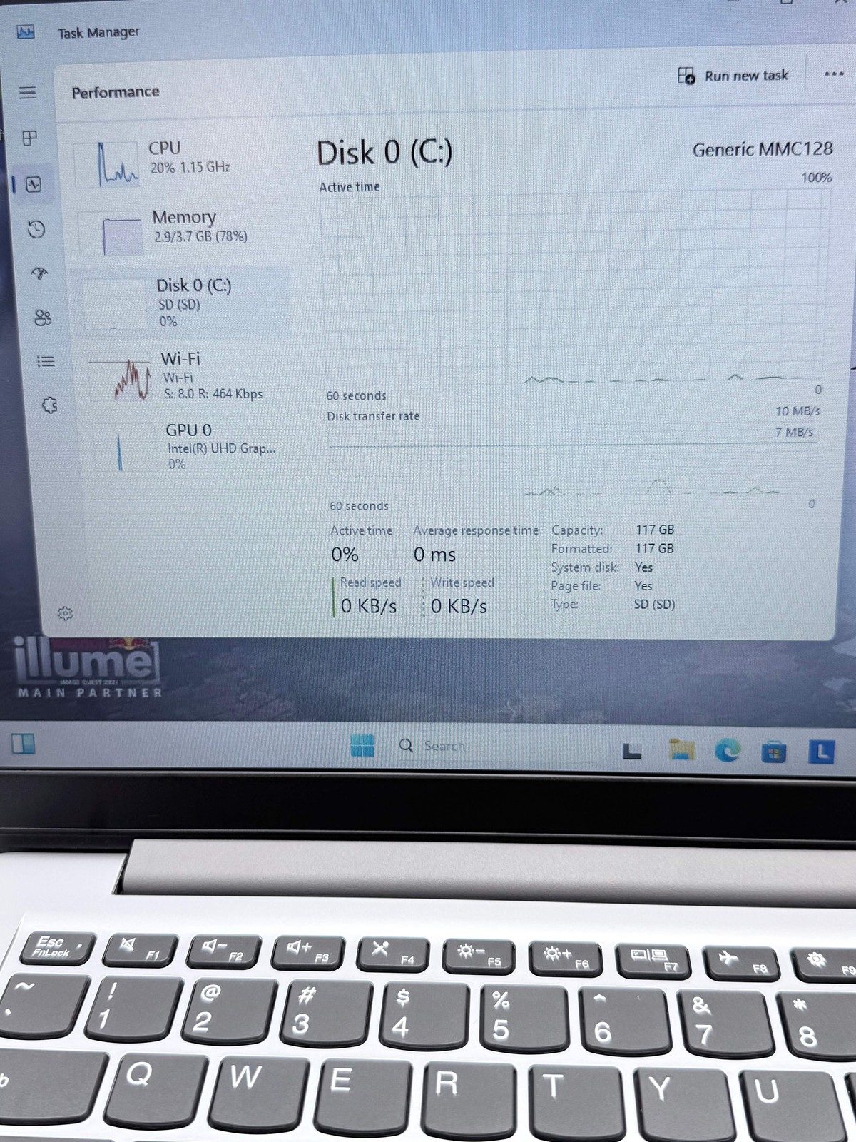 Lenovo IdeaPad 1 14IGL7 14″ Laptop Celeron N4020 4GB RAM 128GB Silver