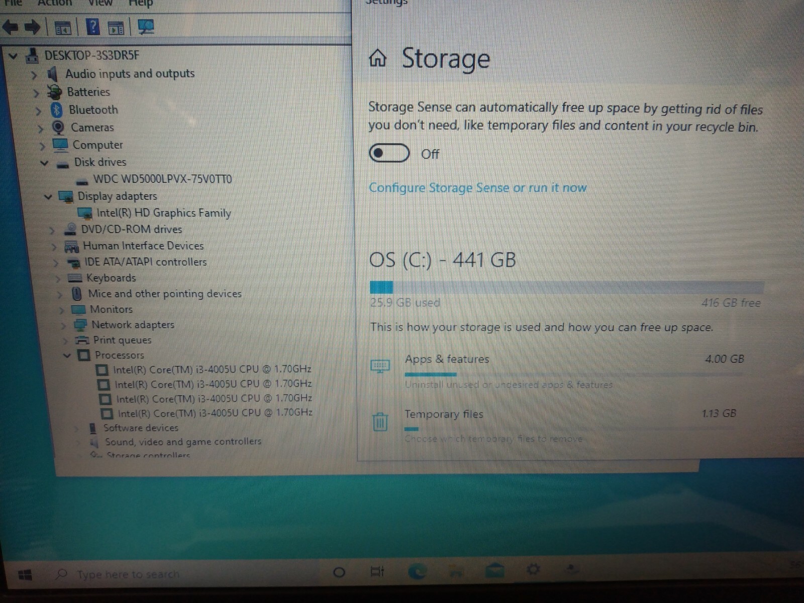 Dell Inspiron 15-3542 15.6″ Intel Core i3-4005U 1.70GHz 8GB Ram 500GB HDD Win11H