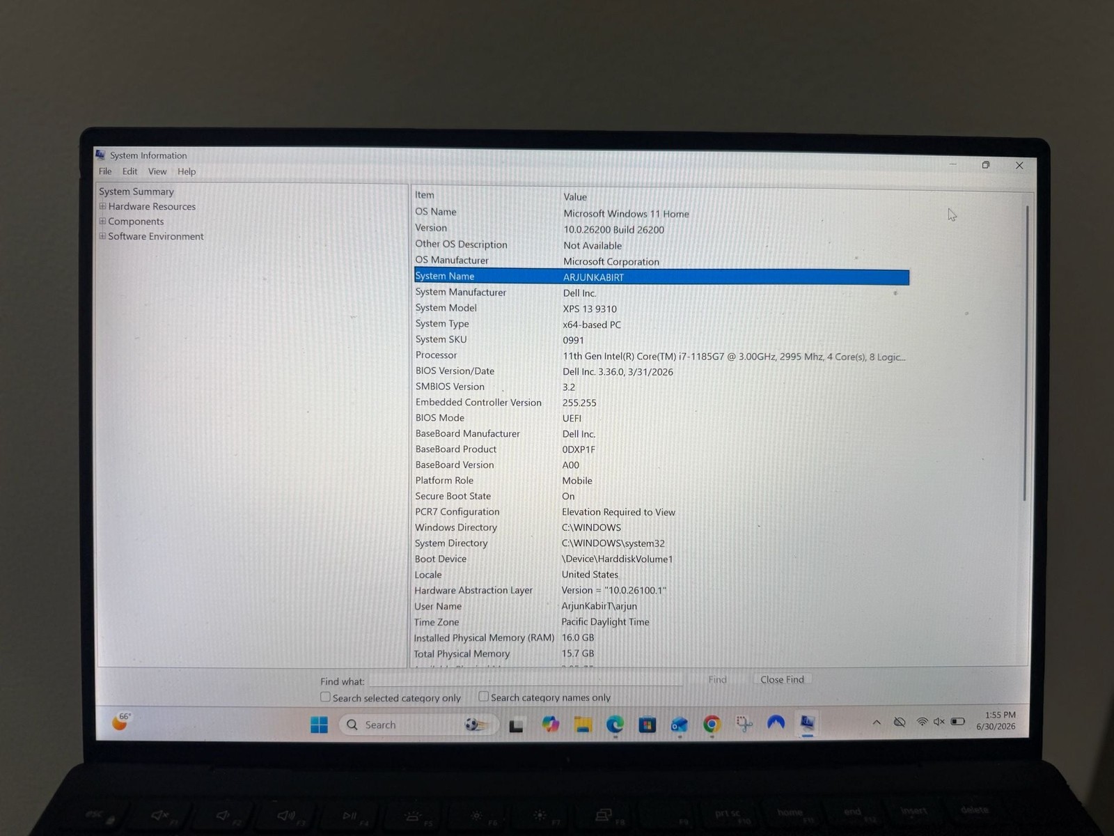 Dell XPS 13 9310 13.4″ Laptop, Intel Core i7-1185G7, 16GB RAM