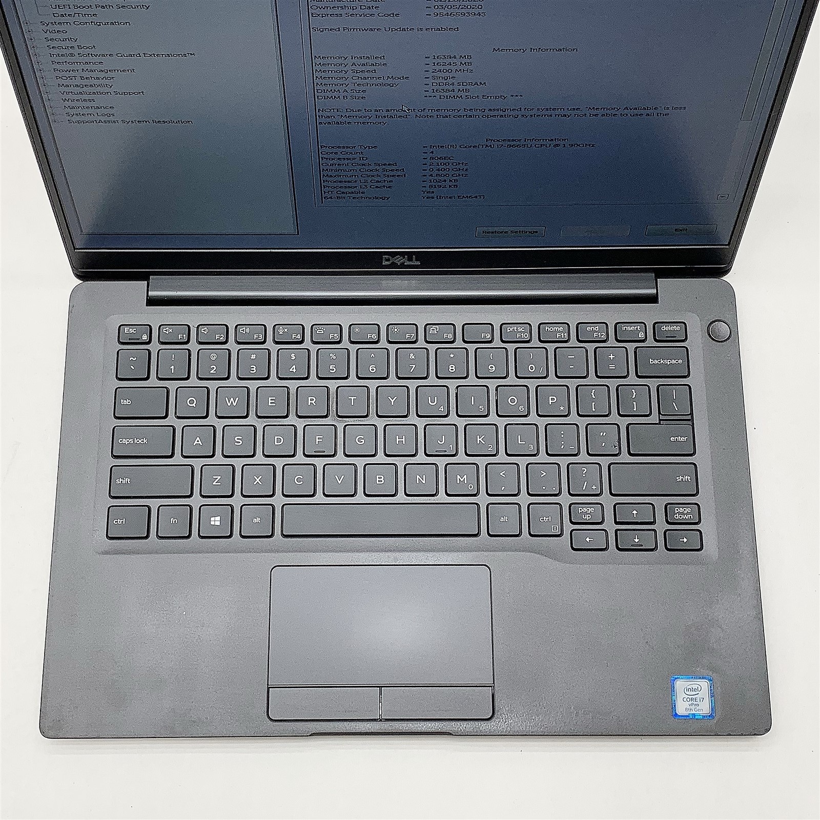 Dell Latitude 7400 Laptop Intel Core i7 8665U 1.90GHZ 14″ FHD 16GB RAM NO HDD