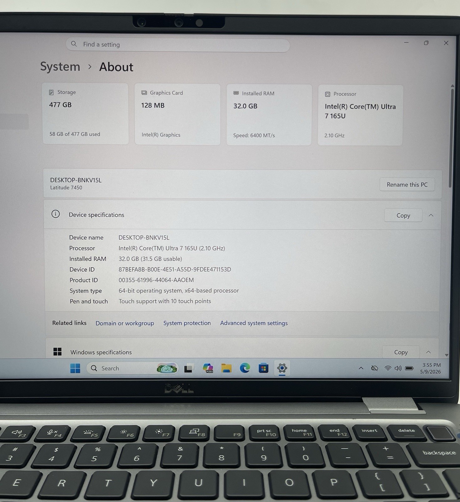 Dell Latitude 7450 14″ Laptop Intel Core Ultra 7 165U – Free Shipping