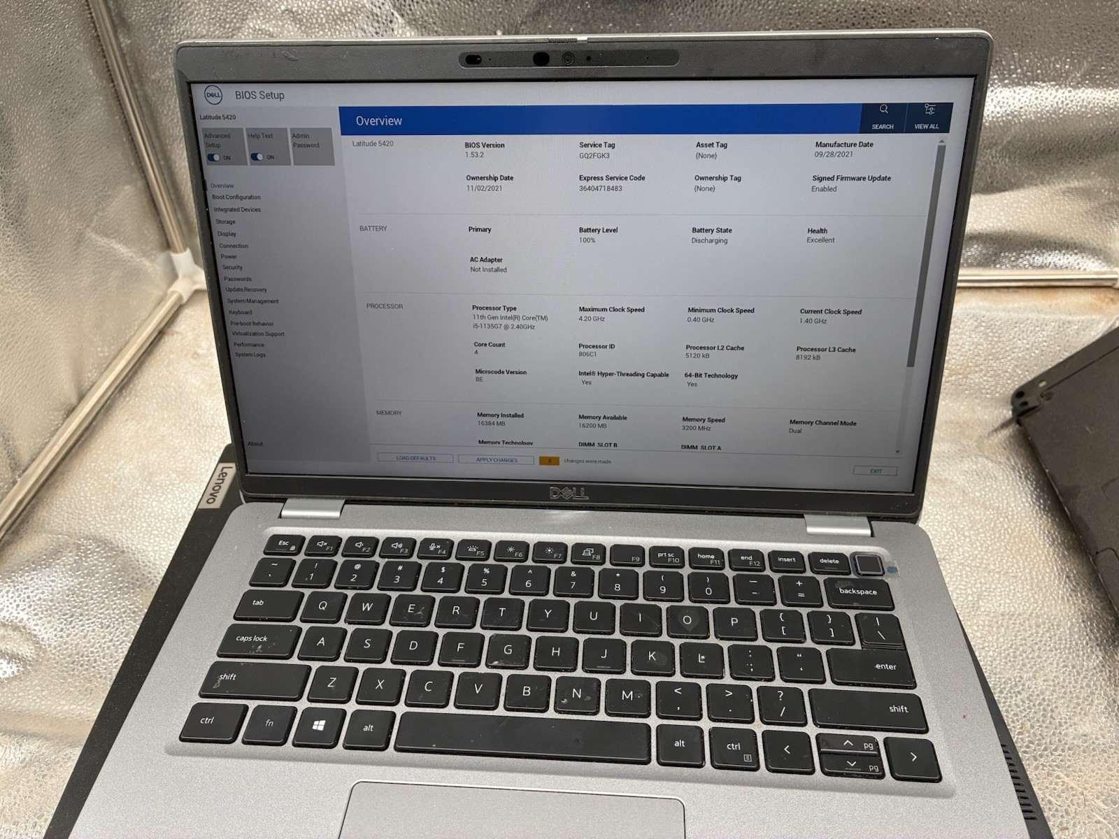 Dell Latitude 5420 Touchscreen i5-1135G7 2.40 GHz 15GB RAM 256GB SSD Windows 11