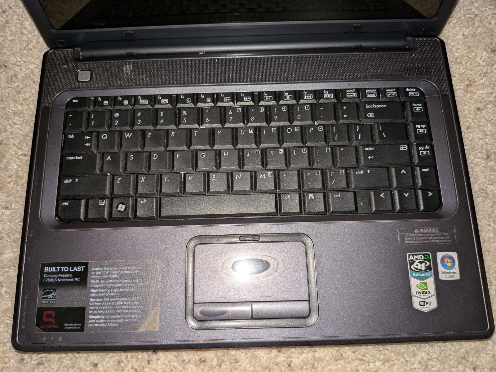 HP Compaq Presario F572US 15.4in. (80GB)