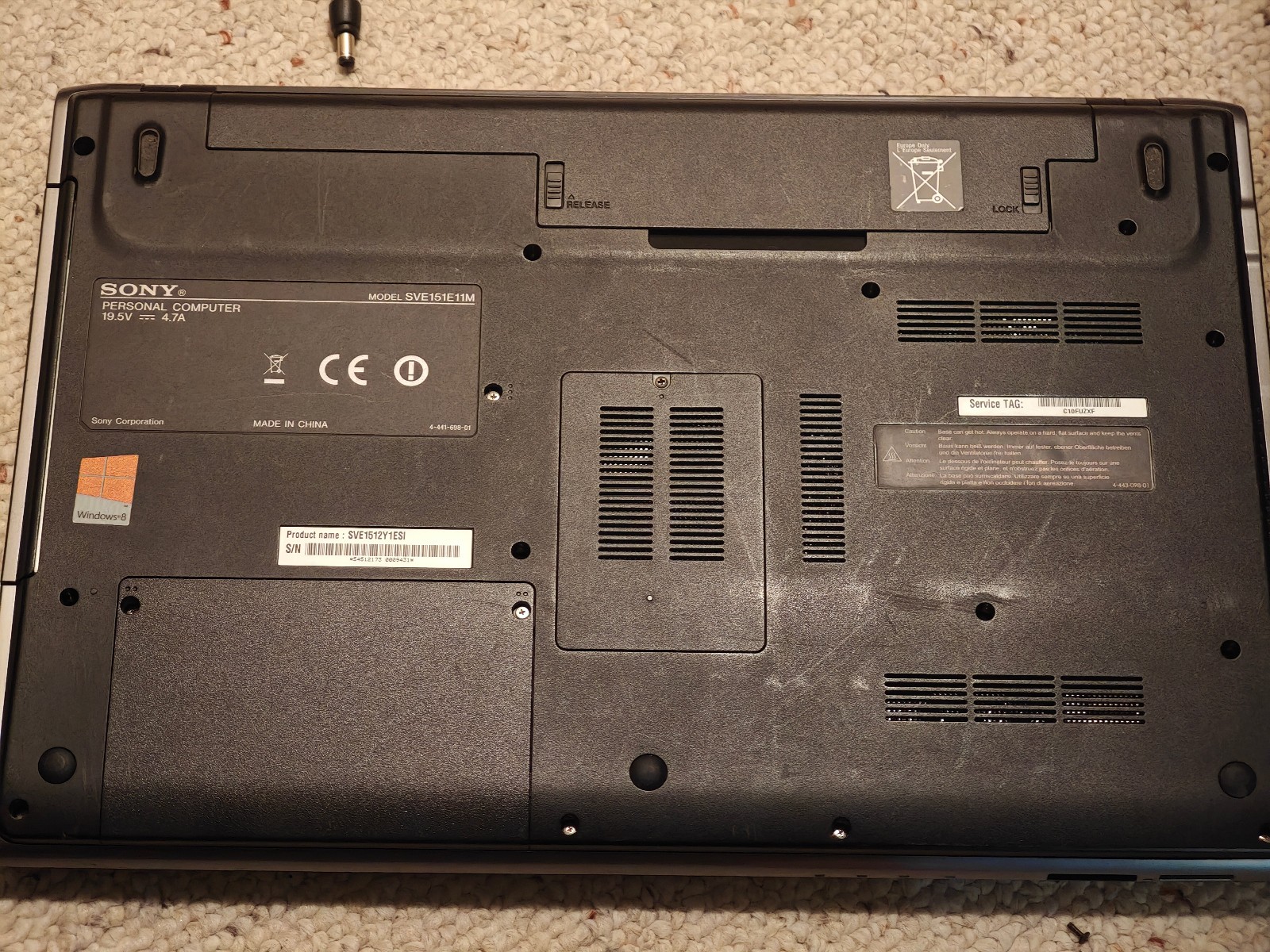 Sony Vaio sve151e11m – 700GB HDD, 8GB RAM, Intel i7-3632QM, AMD Radeon 7500M