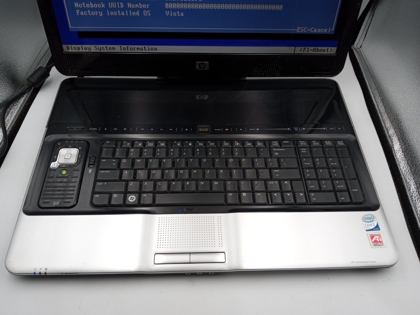 HP Pavilion HDX 9000 Dragon 20″ Laptop C2D T7500 3GB RAM – PARTS / REPAIR -RR