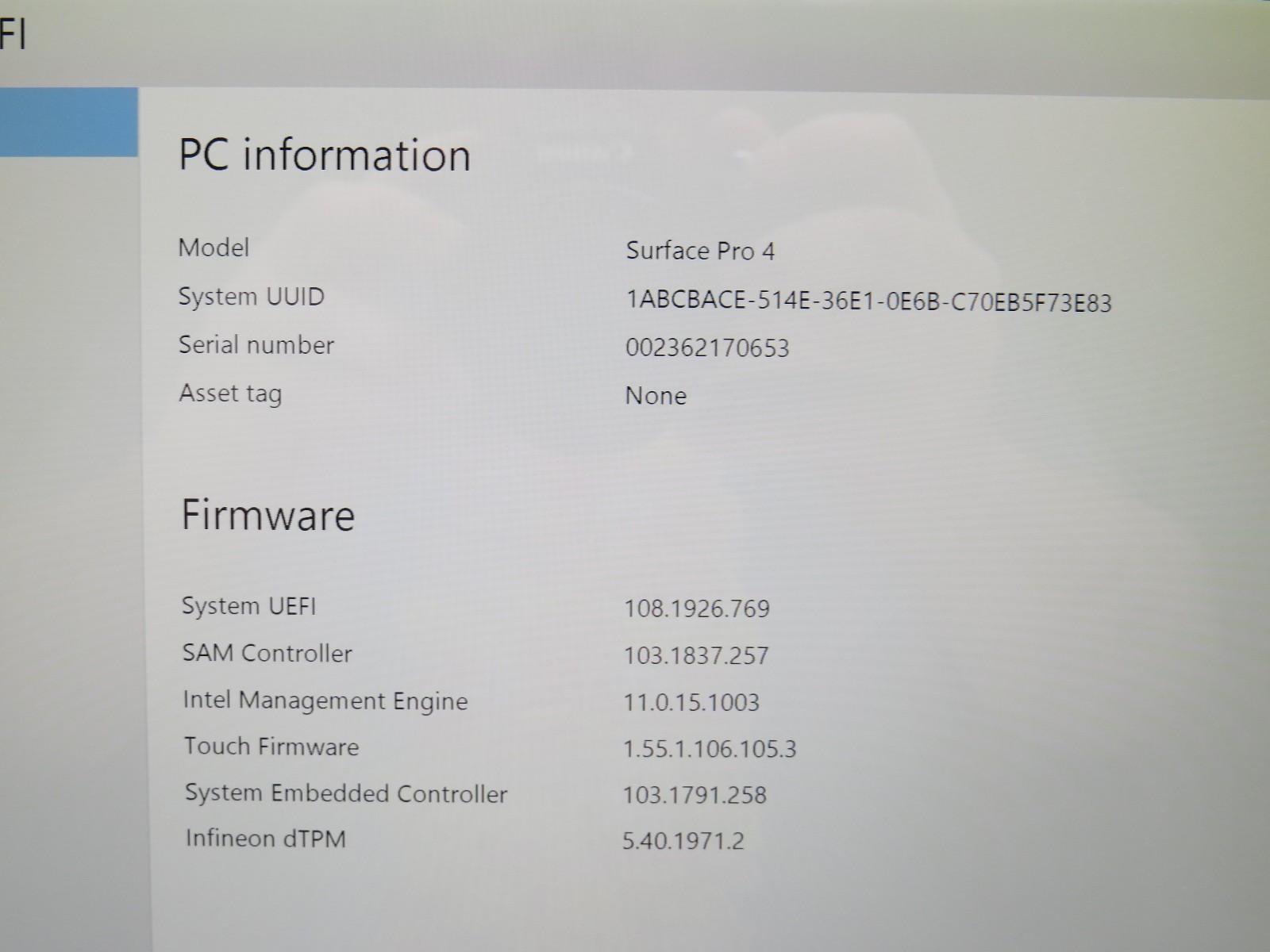Microsoft Surface Pro 4 i5-6300U@2.4GHz 8GB RAM 12″ 256GB HD No OS/AC