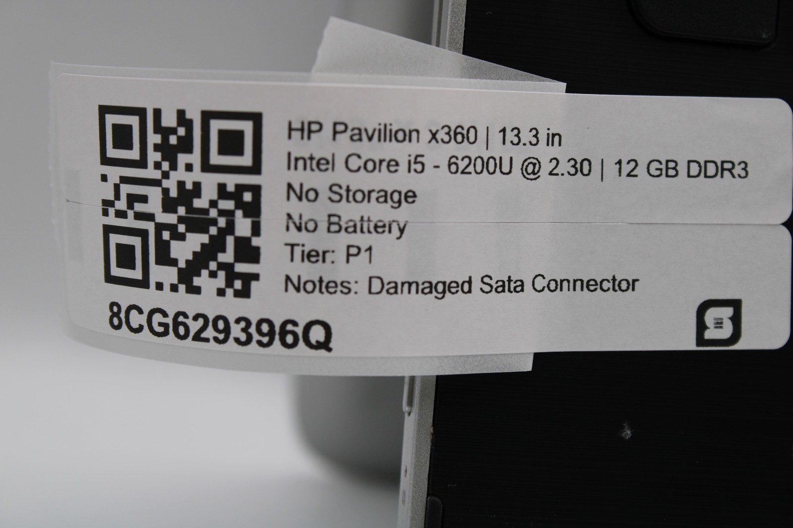 HP Pavilion x360 13-s123cl 2 in 1 i5-6200U 12GB RAM No SSD No OS No Batt *READ