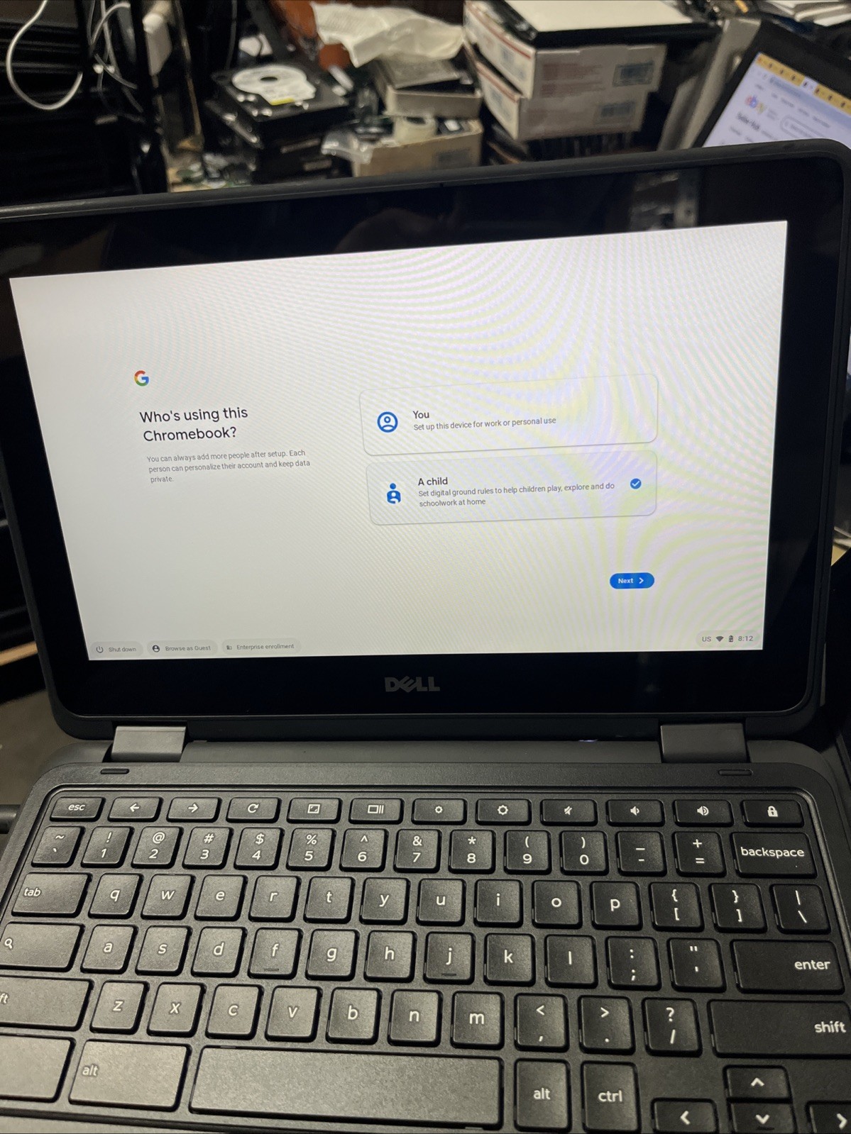 Dell Inspiron 3189 2-in-1 P26T Touch Screen Chromebook 4GB RAM 32GB + Charger