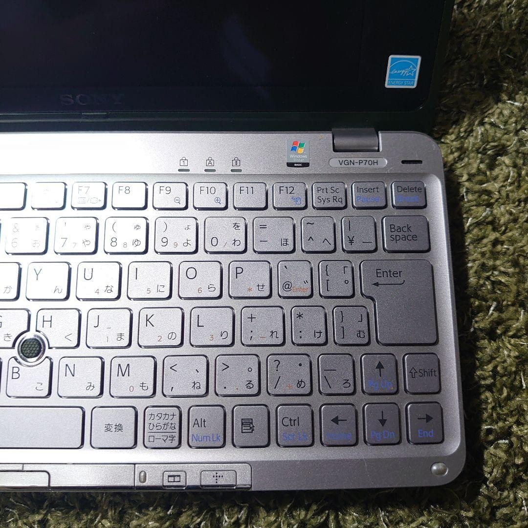 SONY VAIO type P VGN-P70H Green RAM 2GB Intel Atom Z520 1.33GHz Win Vista