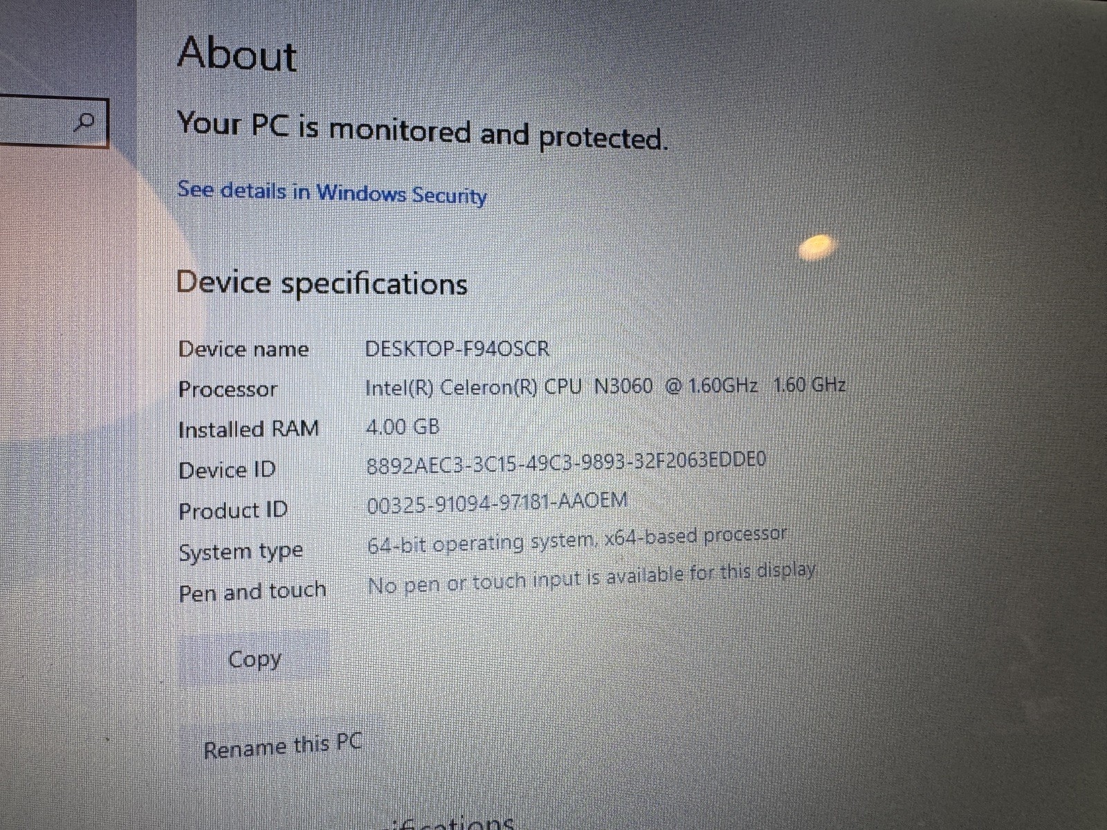 HP Laptop Stream TPN-Q183 Laptop 14″ Intel N3060 1.6GHz 4GB RAM 32GB