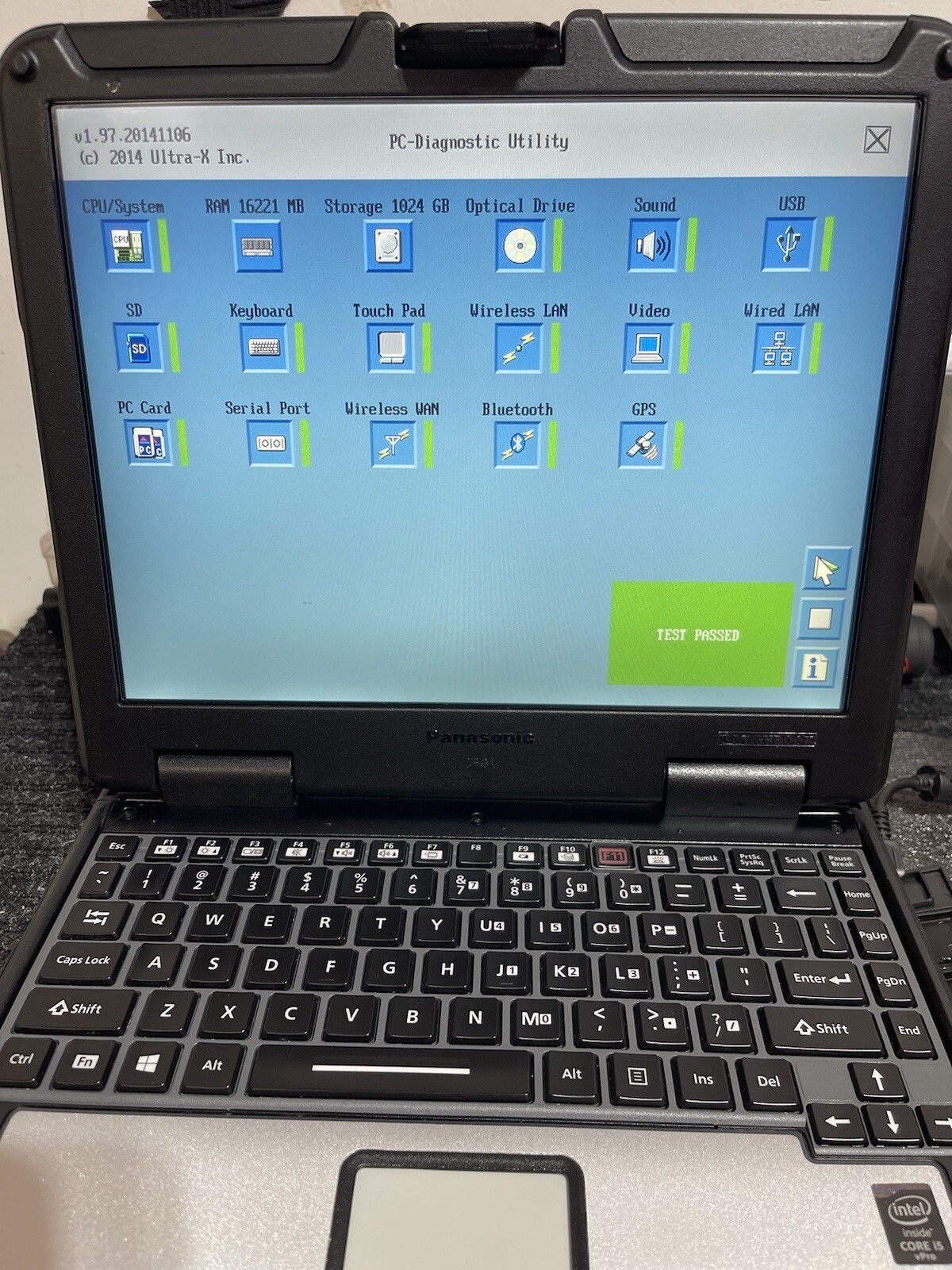 5th Gen Panasonic Toughbook CF-31,1TB,16GB,MK5, DVD,4G,GPS Like New Windows 11