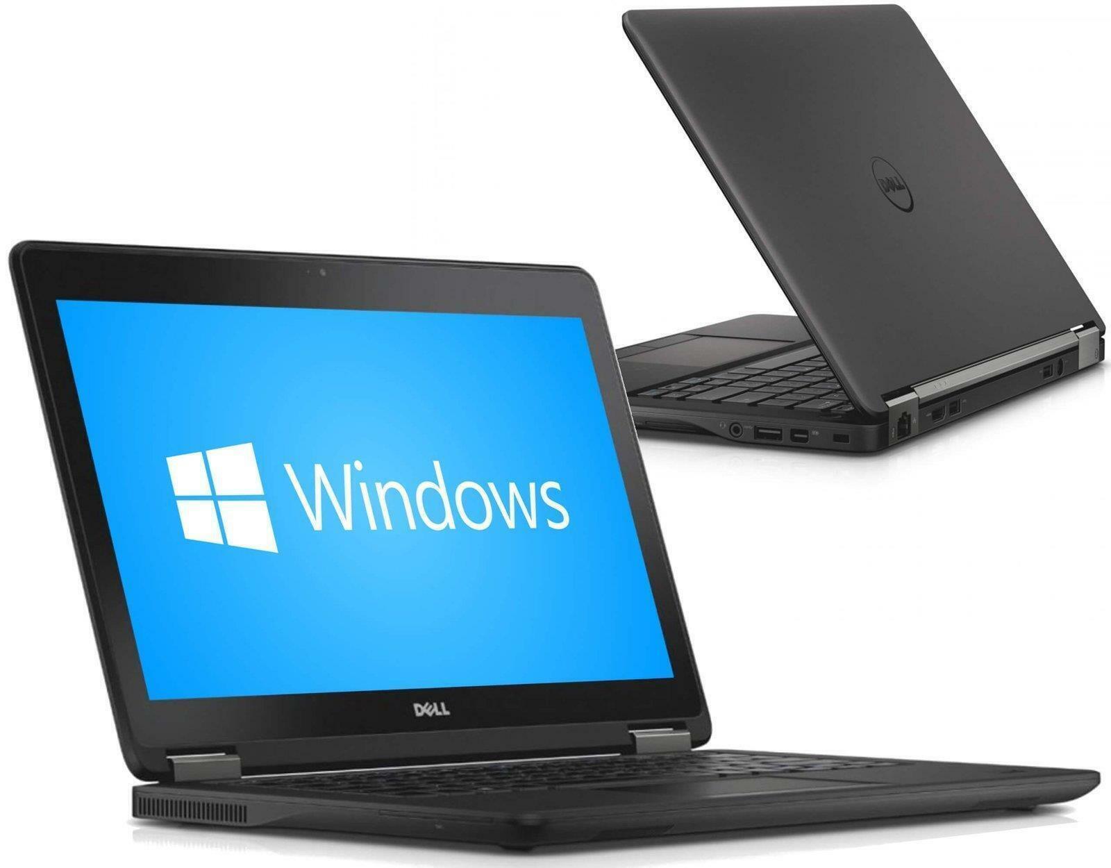 Black UltraBook Dell e7250 Intel i5-5300U 4GB/120GB SSD 1366×768 Win10 Pro