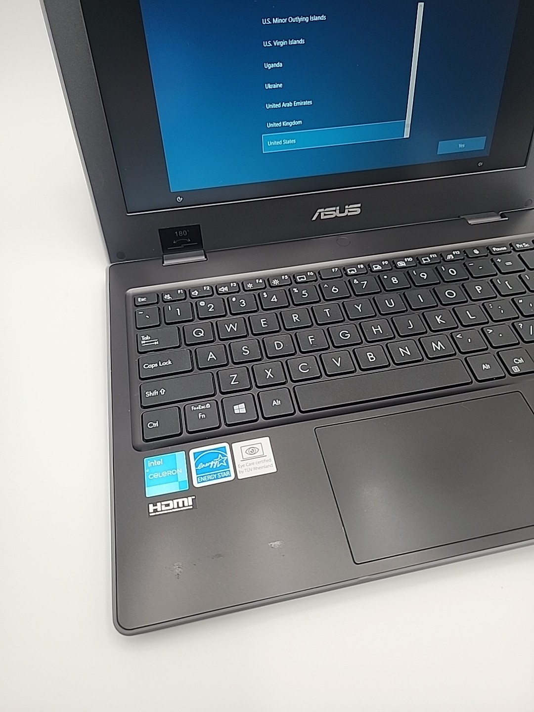 Asus BR1100CK 11.6” HD Laptop Intel Celeron N4500 4GB DDR4 RAM 64GB