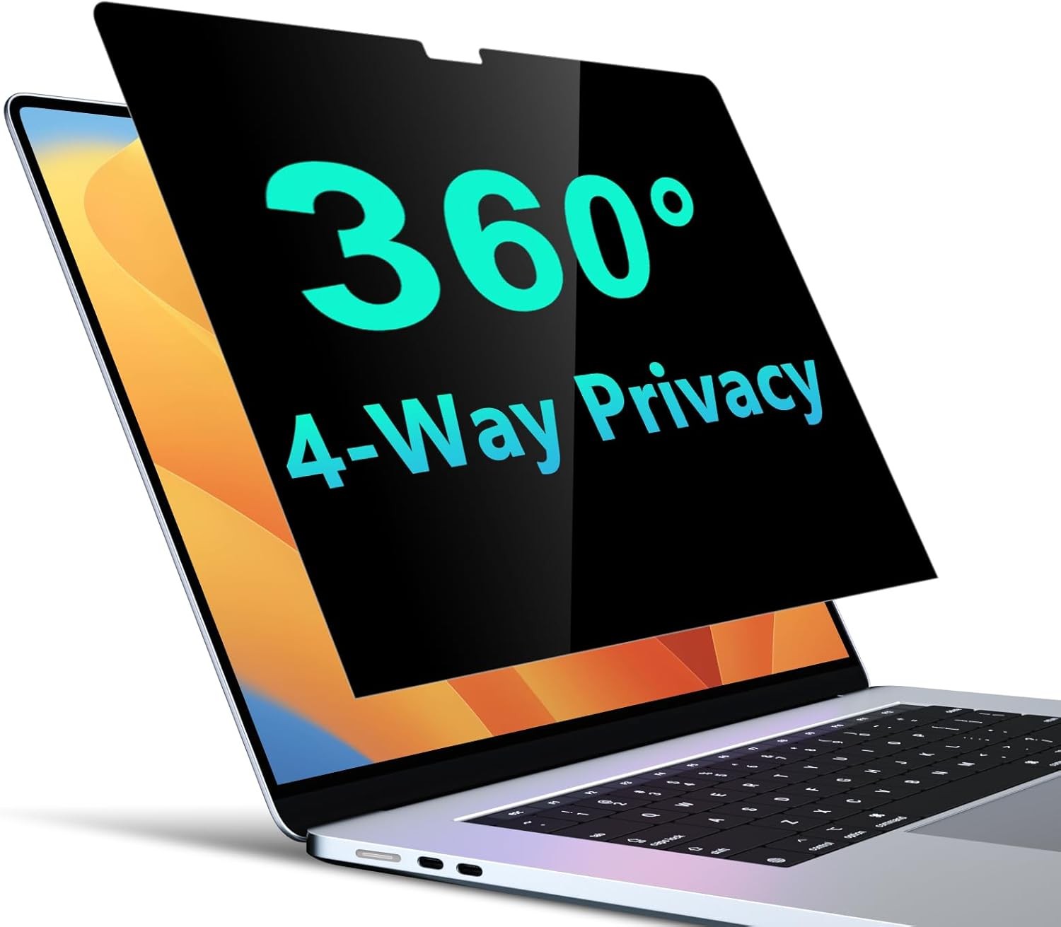 MacBook Pro 16 Inch 4-Way Privacy Screen (2024-2021) – Matte Anti-Spy Filter, Sh