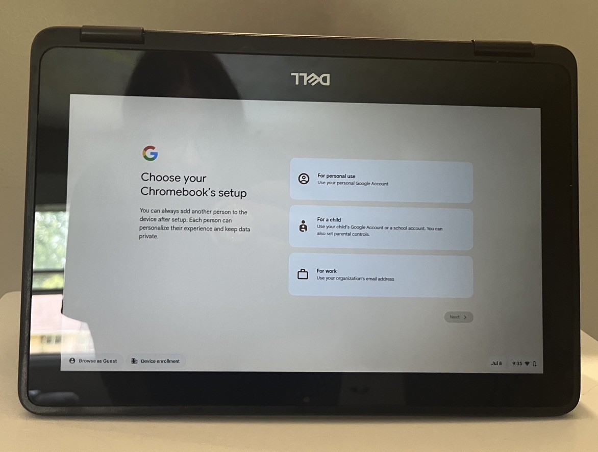 Dell Chromebook 3100 2-in-1 11.6″ Touchscreen Laptop Celeron 4GB RAM 32GB SSD