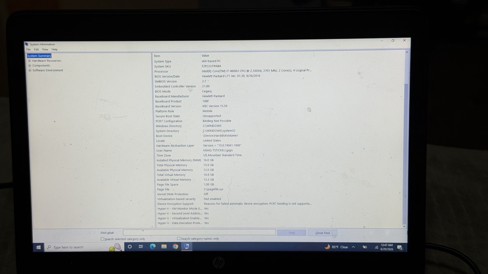 HP EliteBook 840 G1 14″ Laptop i7-4600U 16GB RAM Windows 10 Pro – Working