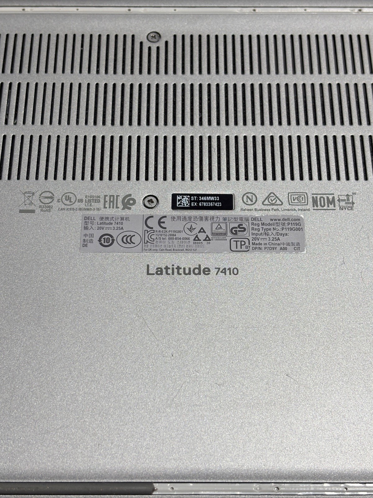 Dell Latitude 7410 14″ FHD i5-10310U 16GB RAM 256GB SSD No Charger/OS