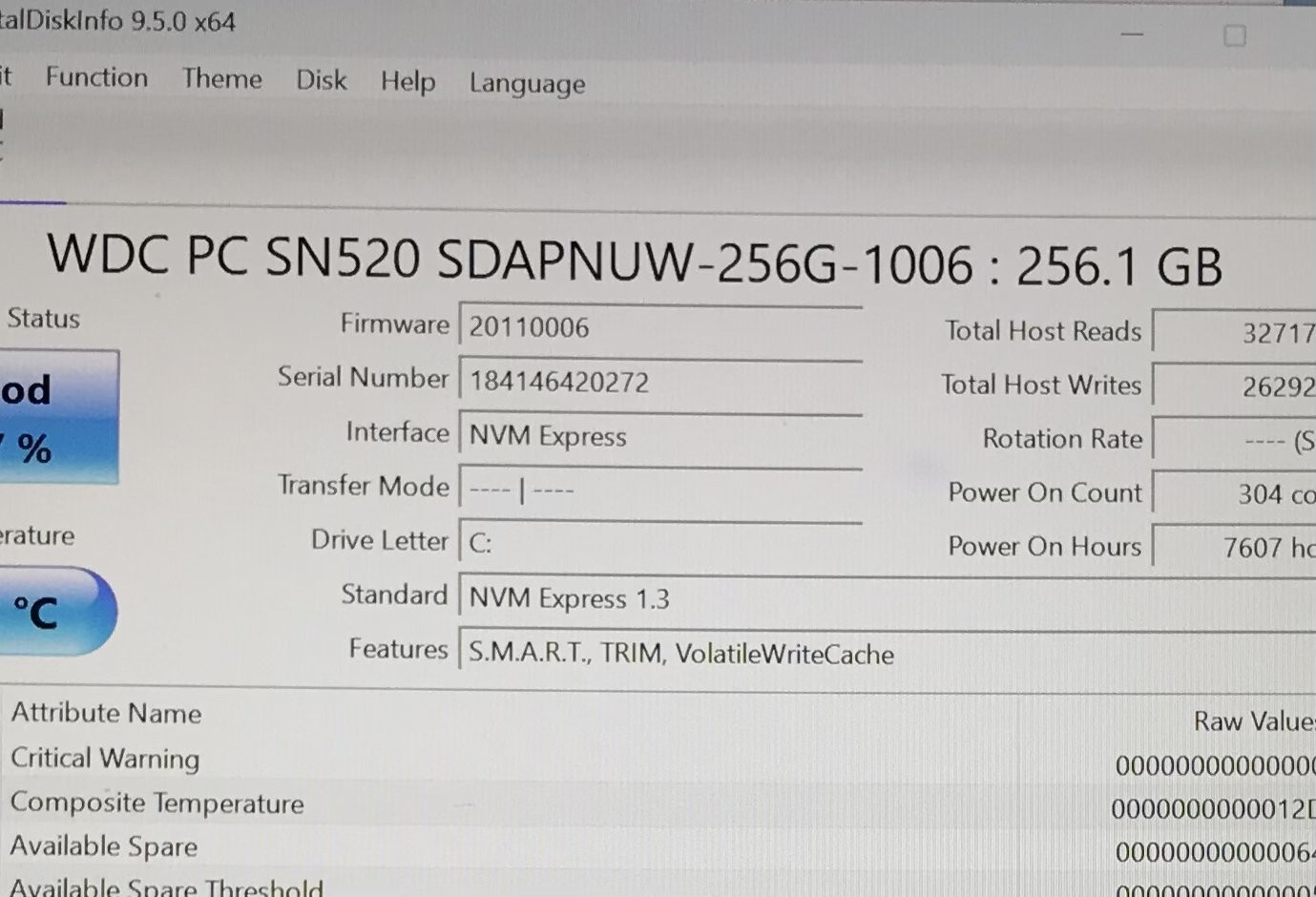 DELL LATITUDE 7370 M3-6Y30@0.90GHZ 4GB RAM 256GB NVME W11P W/AC *READ
