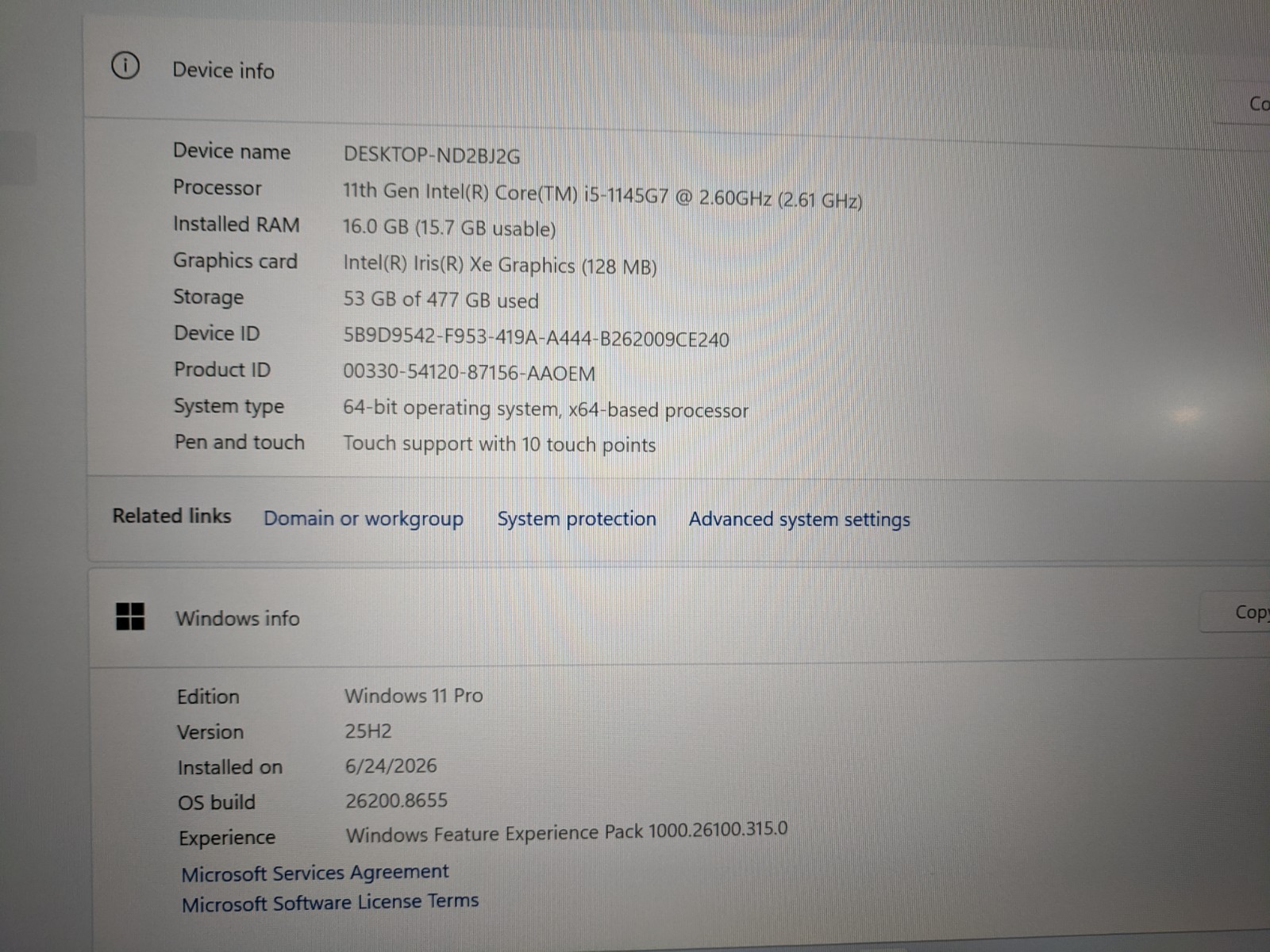 LENOVO THINKPAD X1 CARBON 9TH GEN | TOUCH | i5-1145G7 | 512GB SSD | 16GB | W11