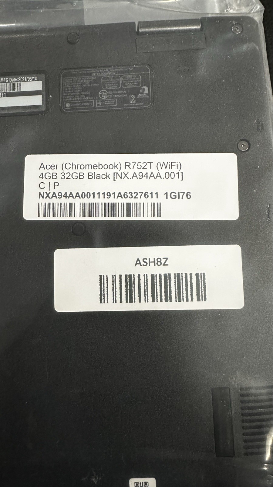Acer Chromebook 315 15.6″ A4-9120 4GB RAM 32GB SSD Touch CB315-2HT-47WG ChromeOS