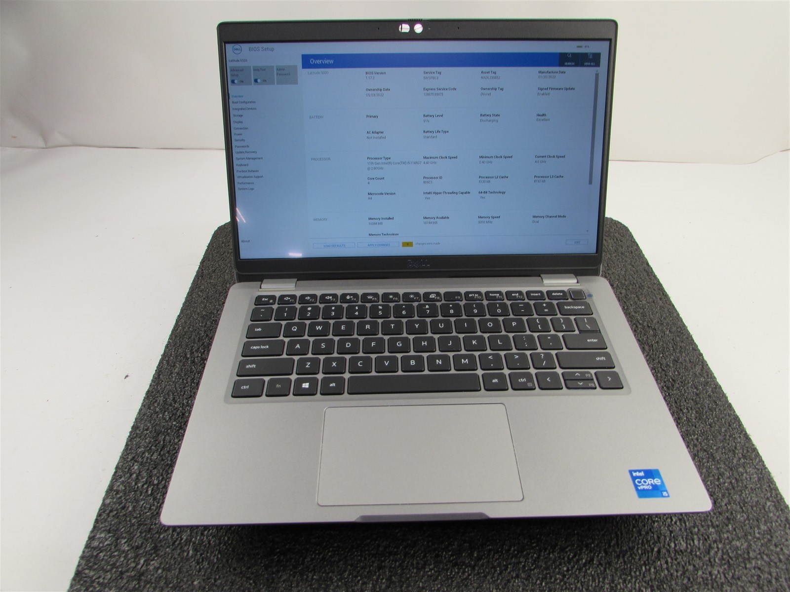 DELL LATITUDE 5320 (LAPTOP) TOUCHSCREEN I5-1145G7 512GB SSD 16GB RAM NO O.S