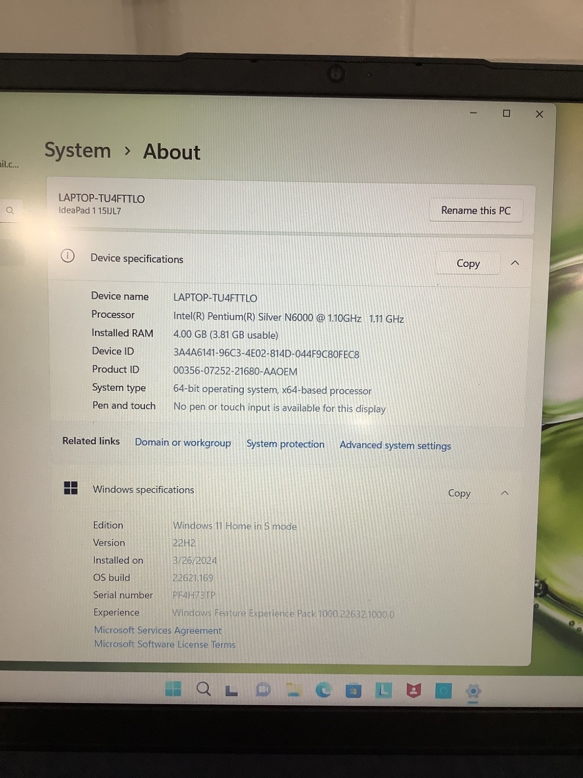 Lenovo IdeaPad 1i