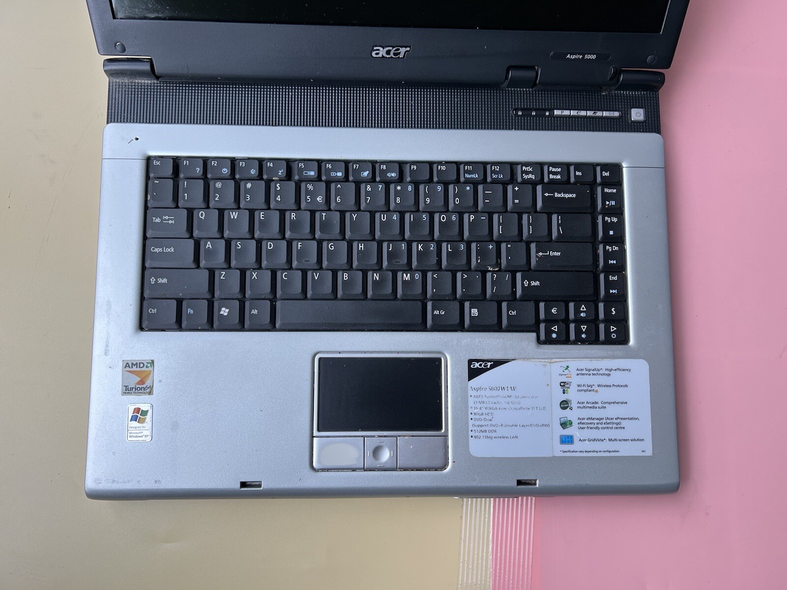Acer Aspire 5000 15.4″ AMD Turion 1.60GHz 640KB RAM 0GB HDD BIOS BOOT