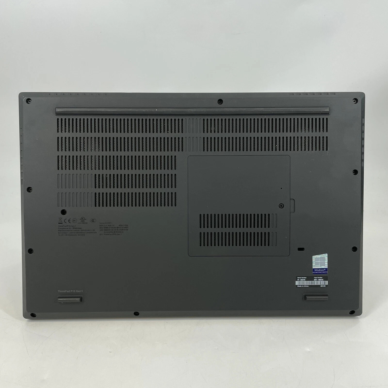 Lenovo ThinkPad P15v Gen 1 FHD 2.6 GHz i7-10750H 32GB 512SSD Quadro T100 Win11 U
