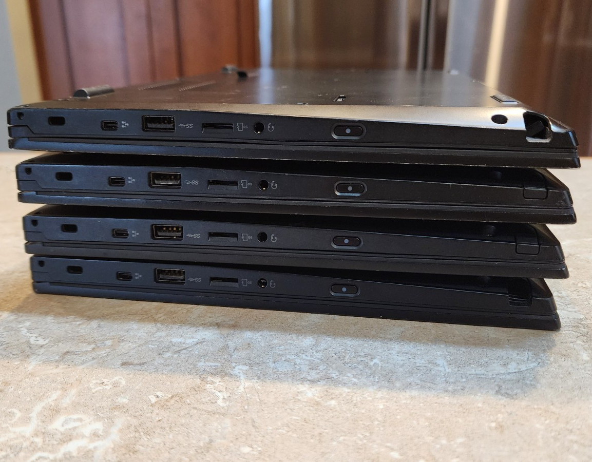 4x Lot FHD Touch Lenovo Thinkpad L380 13″ Quad-Core i5-8250U 8GB RAM Laptops
