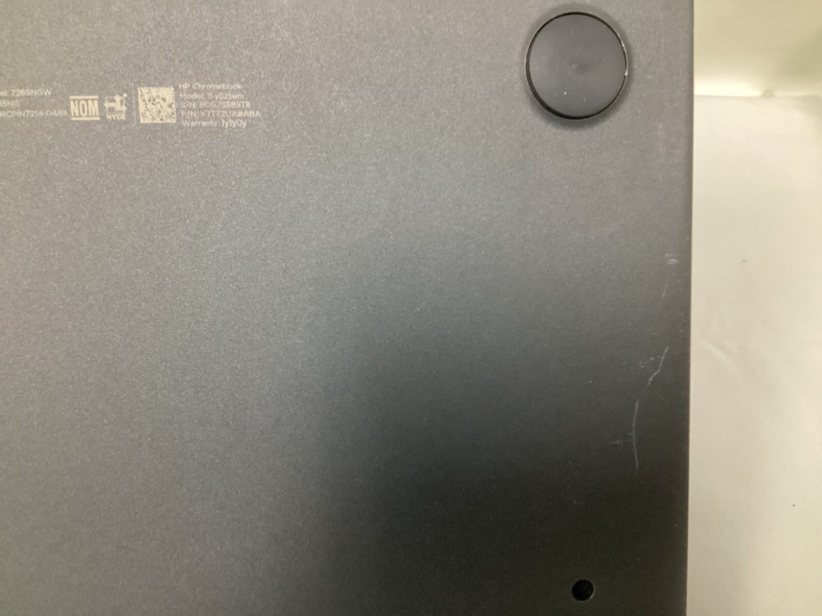 HP 11V025WM 11.6″ Chromebook Intel Celeron N3060 4GB RAM 16GB eMMC