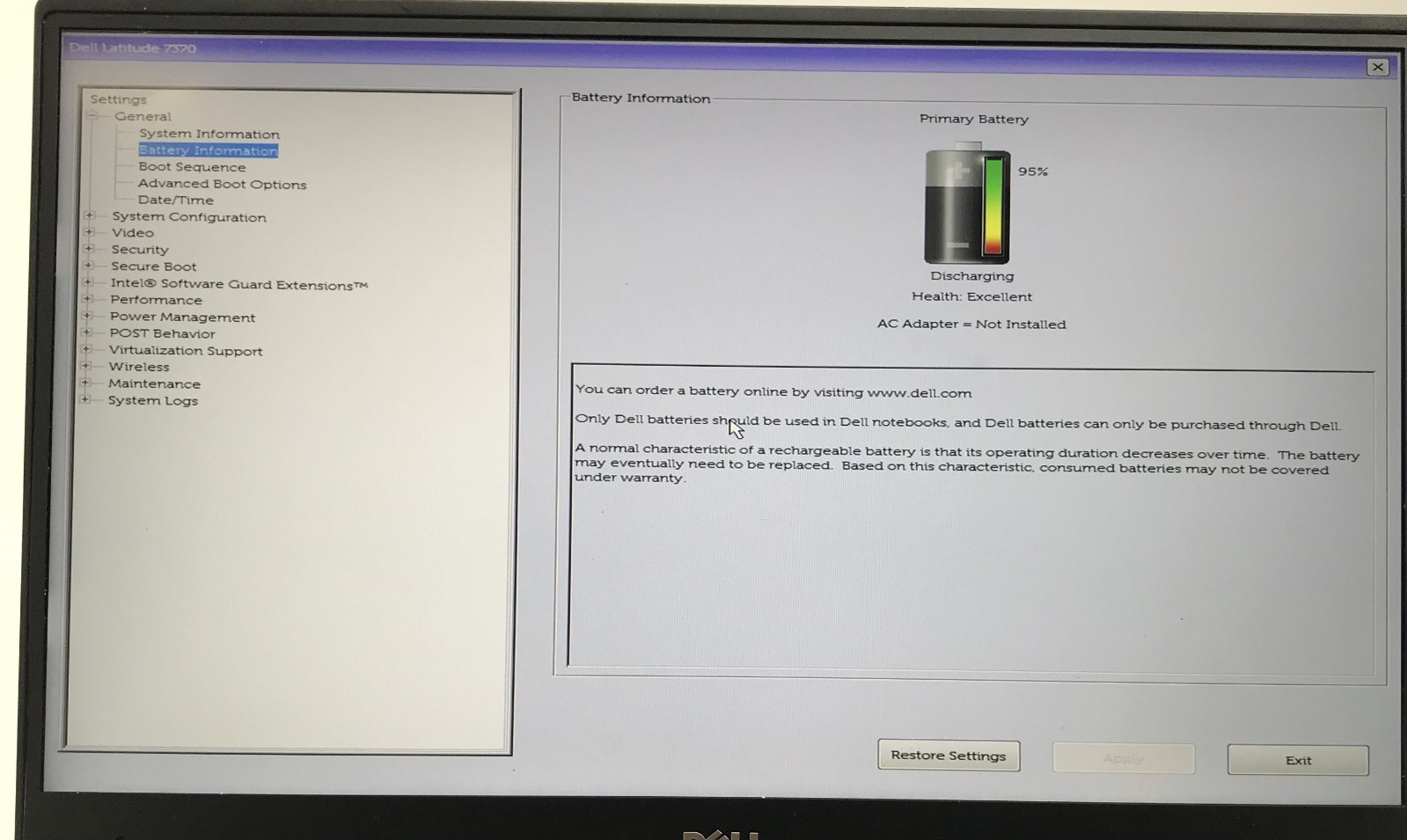 DELL LATITUDE 7370 M3-6Y30@0.90GHZ 4GB RAM 256GB NVME W11P W/AC *READ