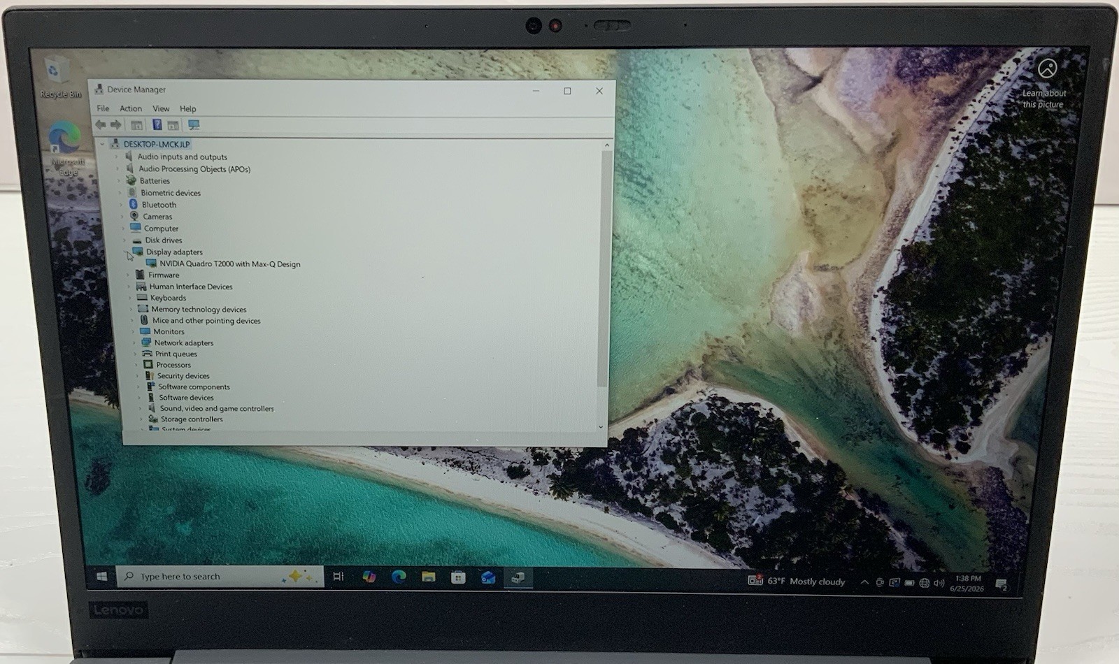 Lenovo ThinkPad P1 Gen 3 15.5″ i7-10750H, 512GB SSD, 32GB RAM, Quadro T2000