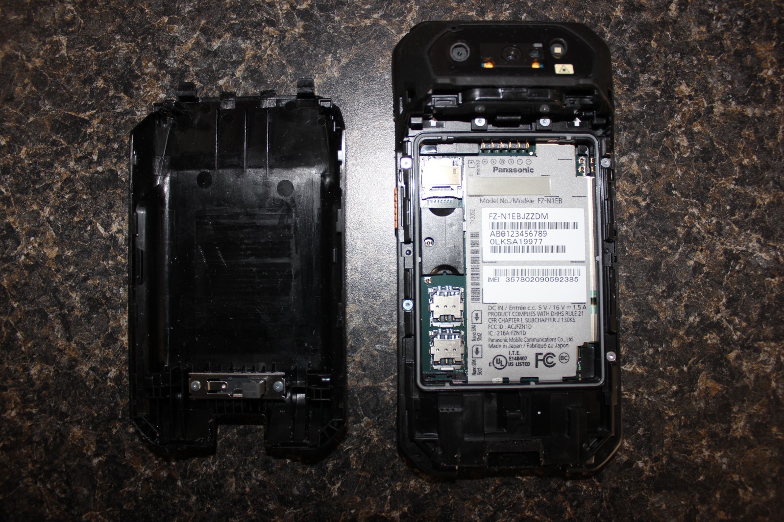 Panasonic FZ-N1 Toughpad Handheld Scanner-No Battery-TESTED #0267