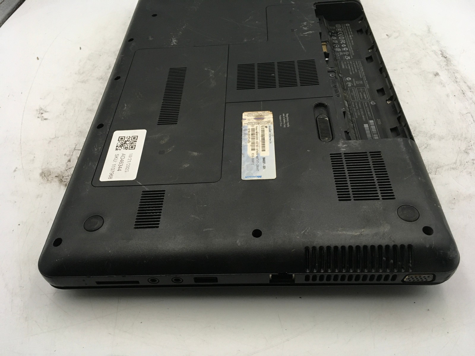 HP 2000 299WM – BOOTS TO BIOS – INTEL CELERON T3500 – 3GB RAM – 15″ – READ – BB!