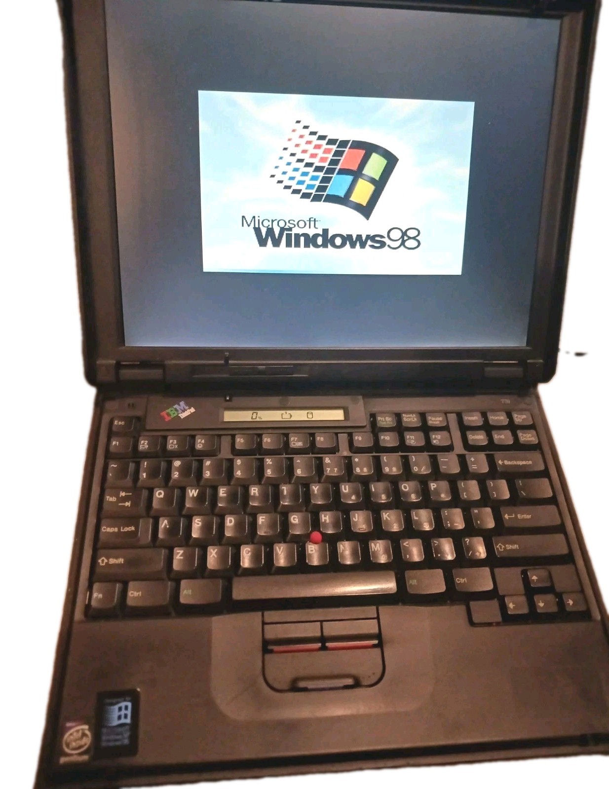 Vintage IBM ThinkPad 770 Windows 98se Works w/ Extras