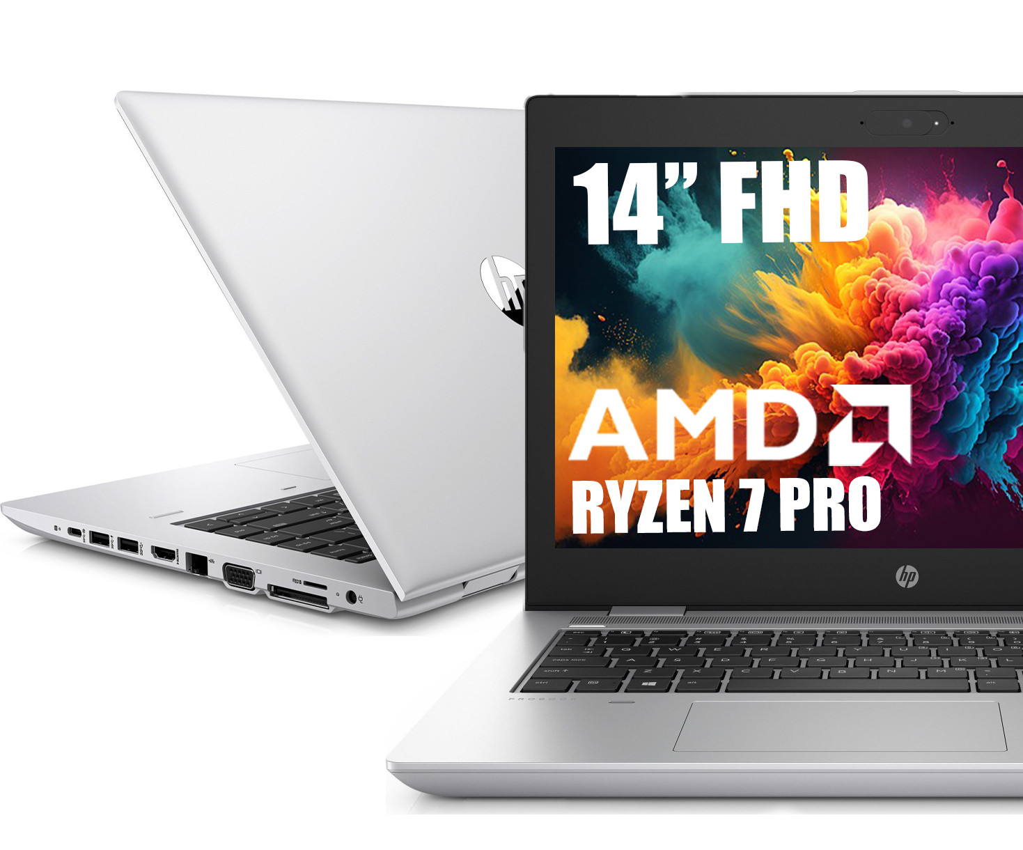 Laptop HP ProBook 645 G4 Ryzen 7 Pro 2700U 14″ SSD 1920×1080 FHD Windows10 Pro