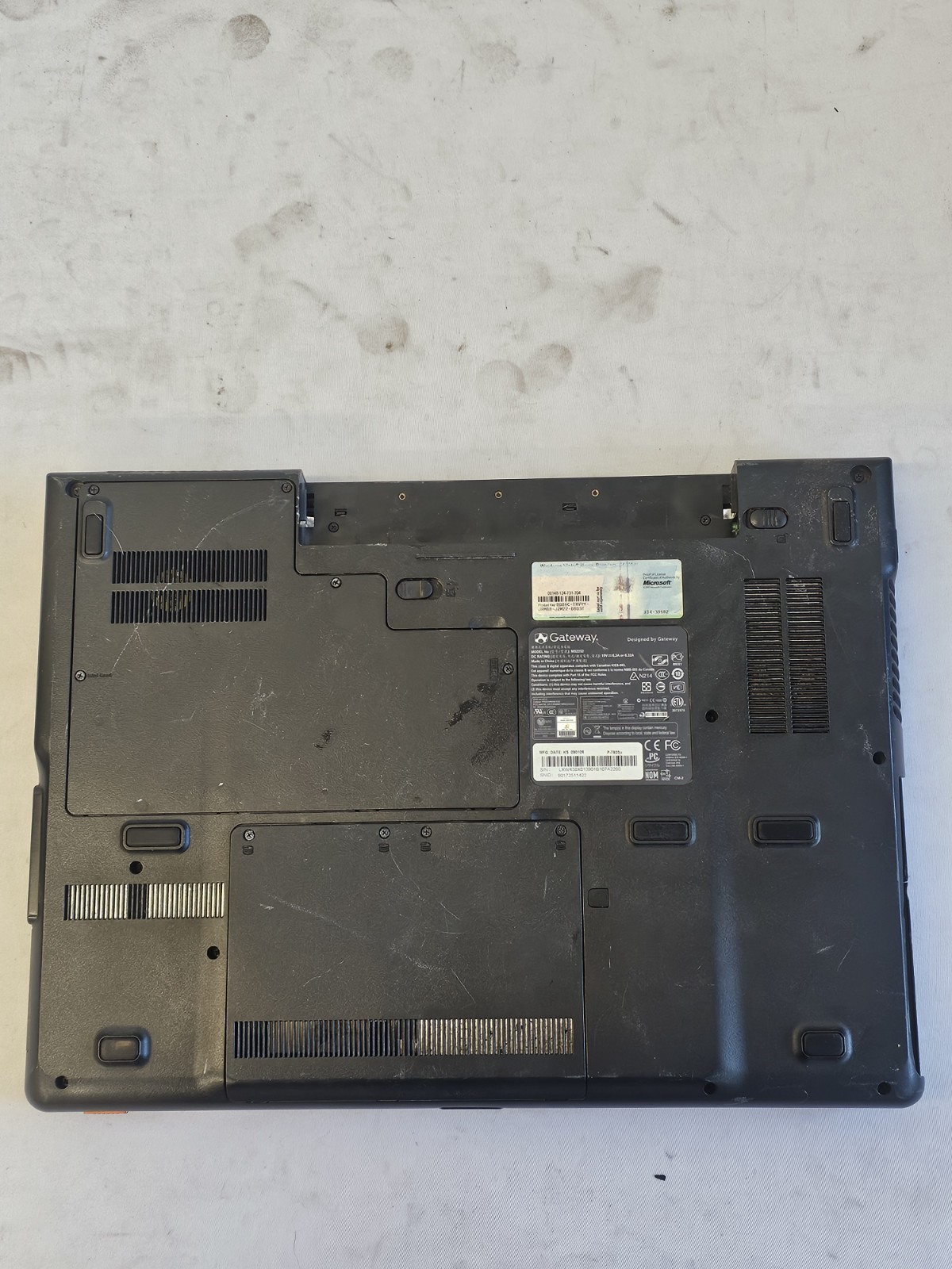 Gateway FX MS2252 Laptop – Intel Duo P8400 – 4GB RAM – NO BATT Parts/Repair-READ