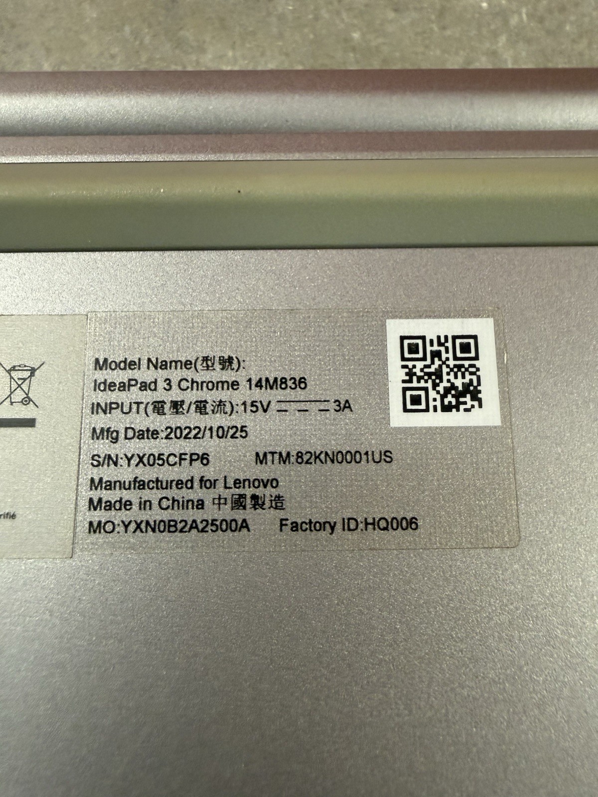 Lenovo IdeaPad 3 Chrome 14M836 Chromebook 14″ MediaTek MT8183 2022 Gray