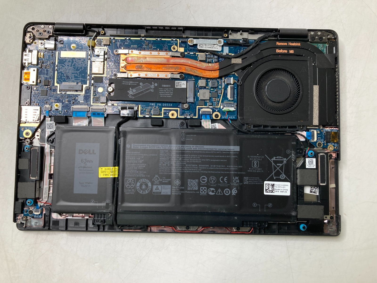Dell Latitude 7420 i7-1185G7 4.80GHz vPro 16GB Ram -No HDD *Parts