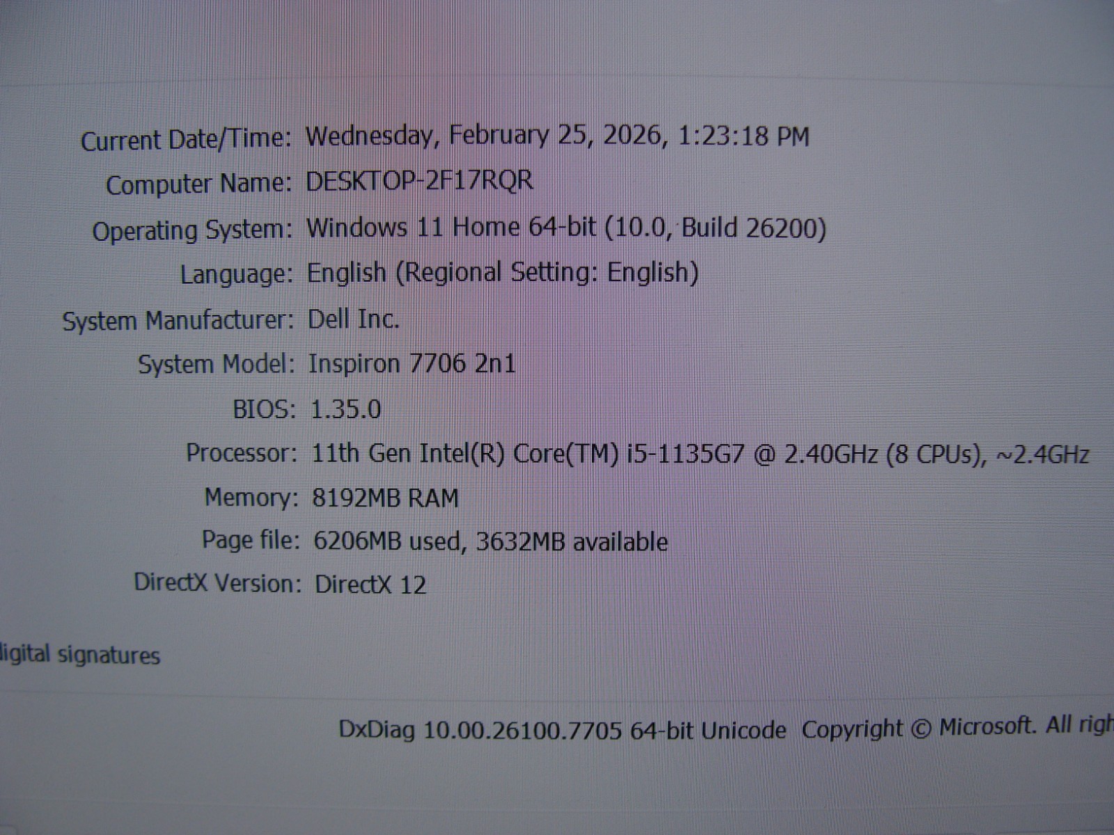 DELL INSPIRON 7706 17″QHD TOUCH 2-in-1 i5-1135G7 2.4GHz 8GB 512GB SSD Win 11Home