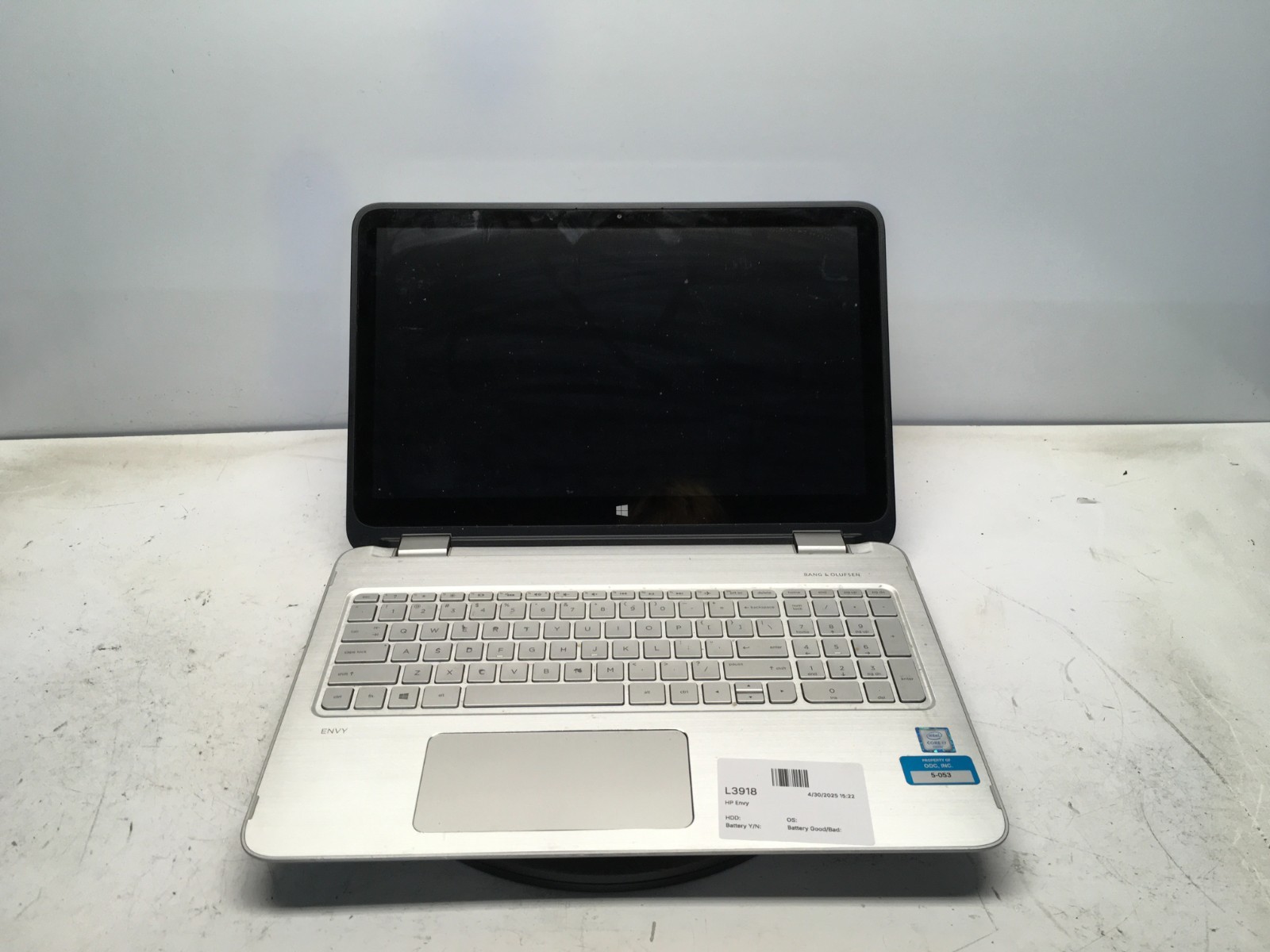 HP Envy 15-U493CL Intel Core i7-7th gen NO HDD No Batt