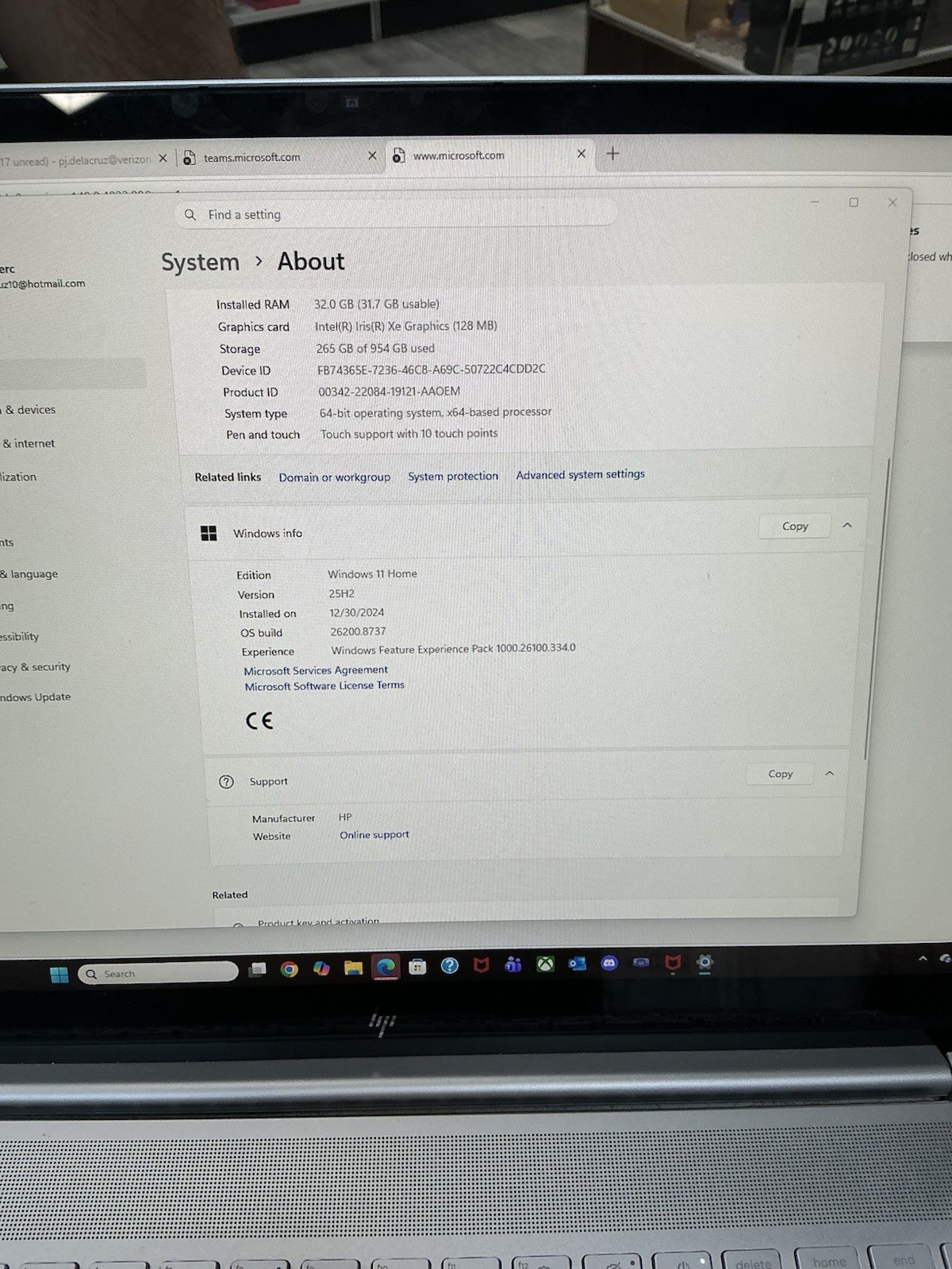 HP Envy 17-cr000 Silver FHD TOUCH 2.1 GHz i7-1260P 32GB RAM 1TB SSD Excellent