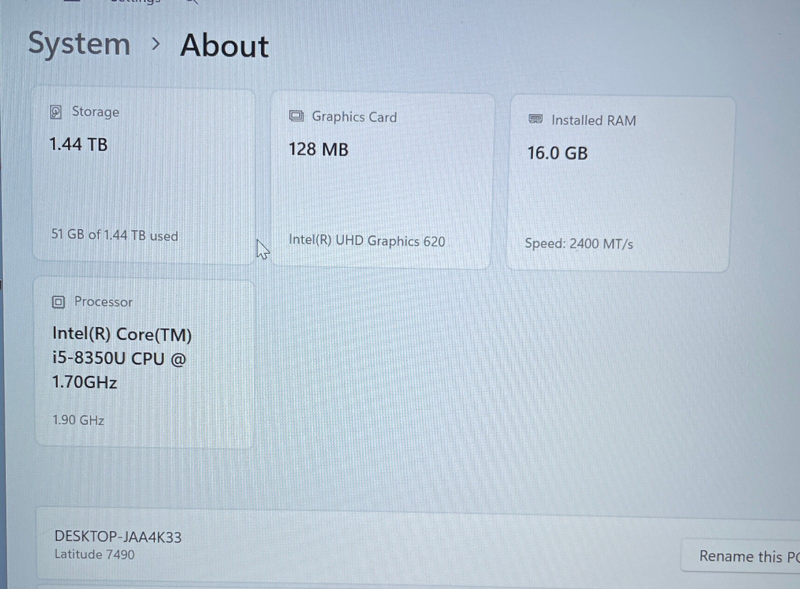 Dell 7490 14″ Laptop i5 *TOUCH* 16GB/512gb+1tb/Win11 Pro 25H2+Office 2021-4 MORE