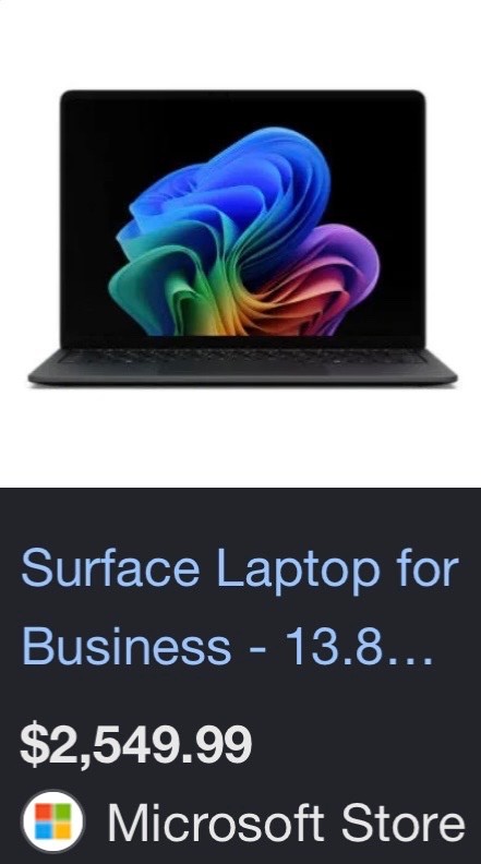 Surface Laptop for Business – 13.8 inch, Intel® Core™ UltraX7 processor (Series