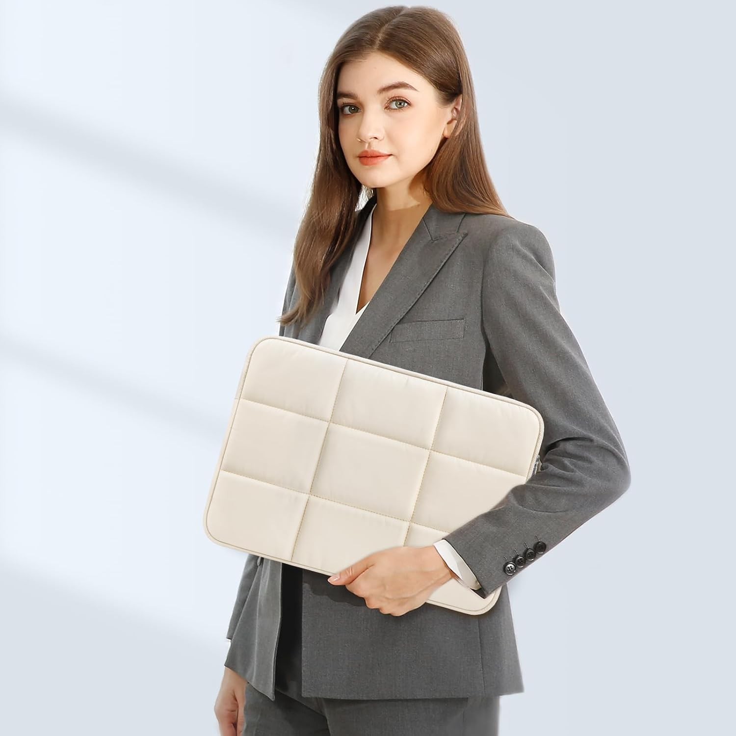 Laptop Case 16 inch, 15-15.6 inch Puffy Laptop Sleeve for MacBook Pro 16 M4 M3 M