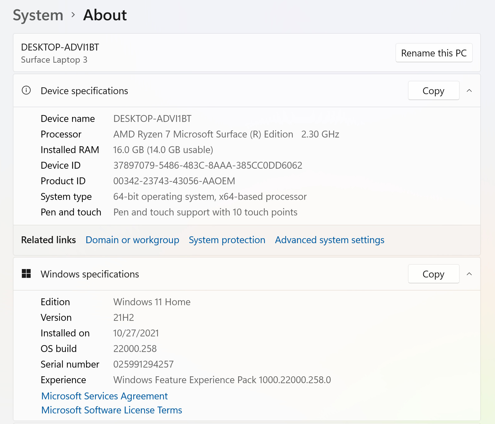 Microsoft Surface Laptop 3 15″ (512GB SSD, AMD Ryzen 7 3rd Gen., 4.00 GHz, 16…