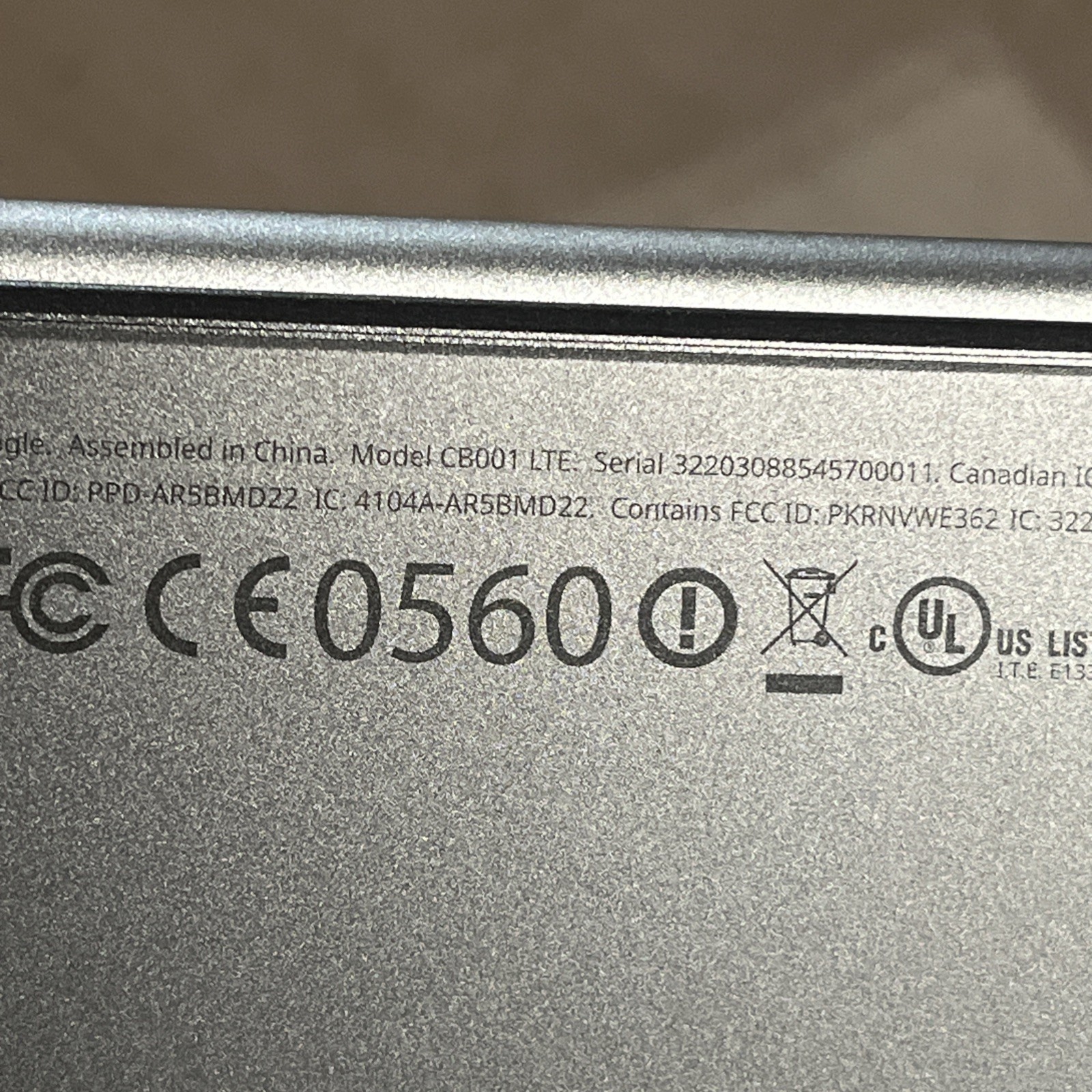 GOOGLE PIXEL CHROMEBOOK CB001