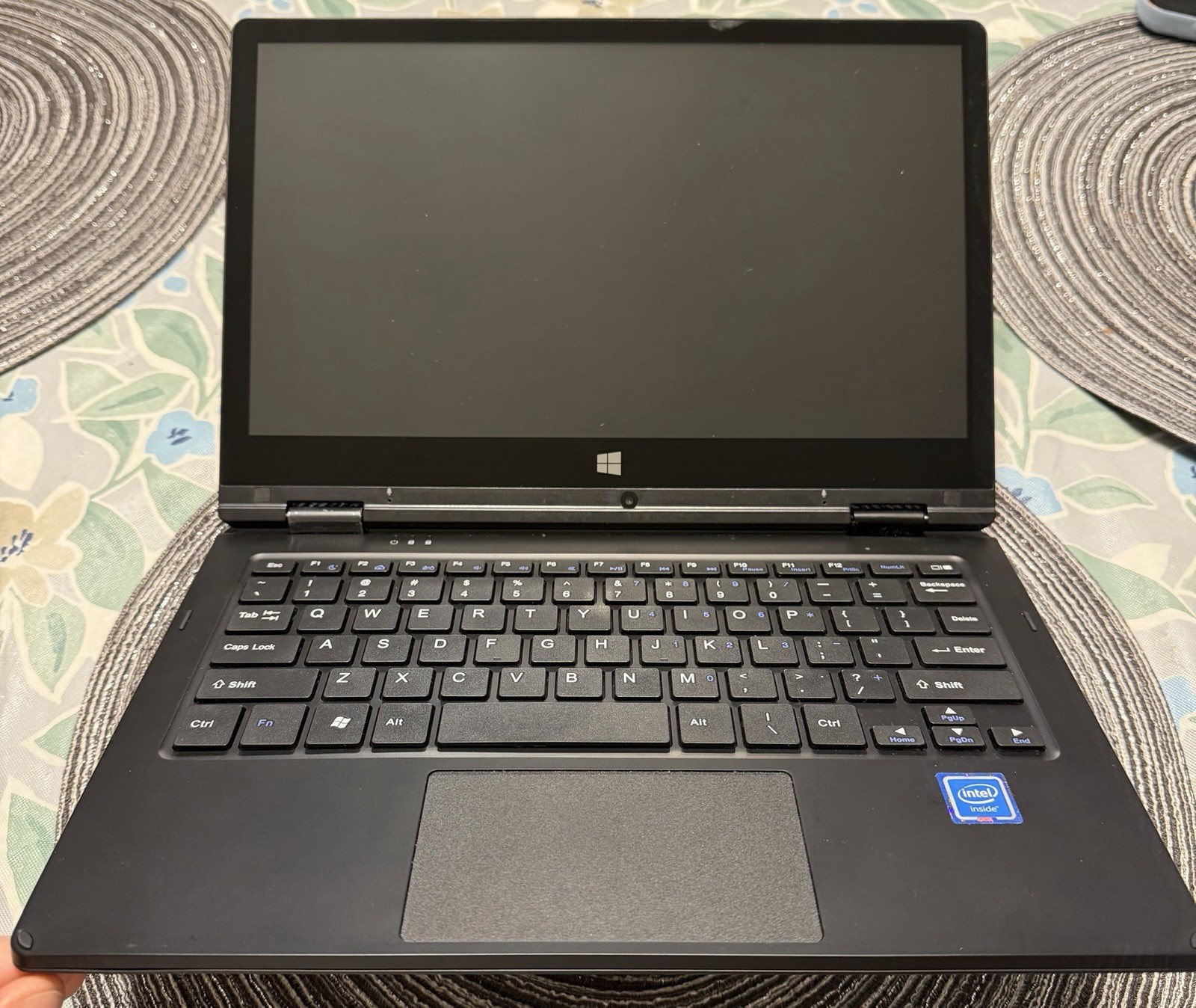 Ematic 11.6” Laptop Touchscreen Windows10 Intel Atom EWT118CB NS 64GB Used