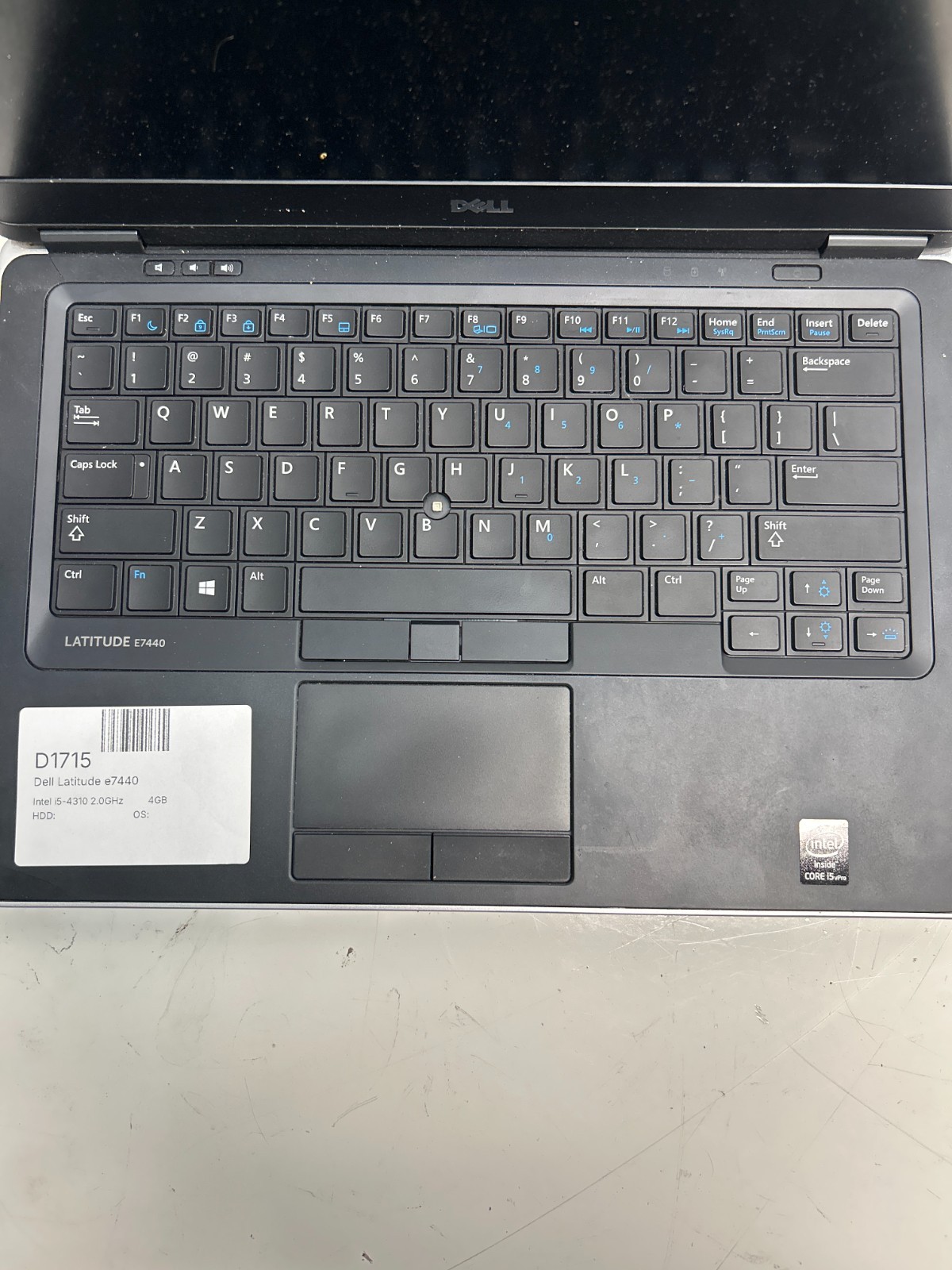 Dell Latitude e7440 Intel i5-4310 2.0GHz 4GB NO HDD